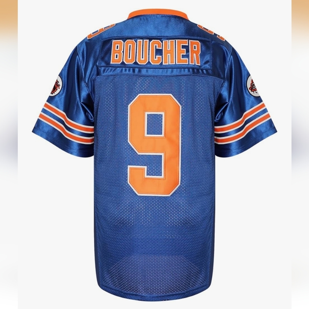 The Waterboy Bobby Bouche Adam Sandler Movie Mud Dogs Bourbon Bowl Football BLUE